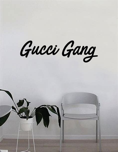 gucci wall decal|Gucci gang stickers.